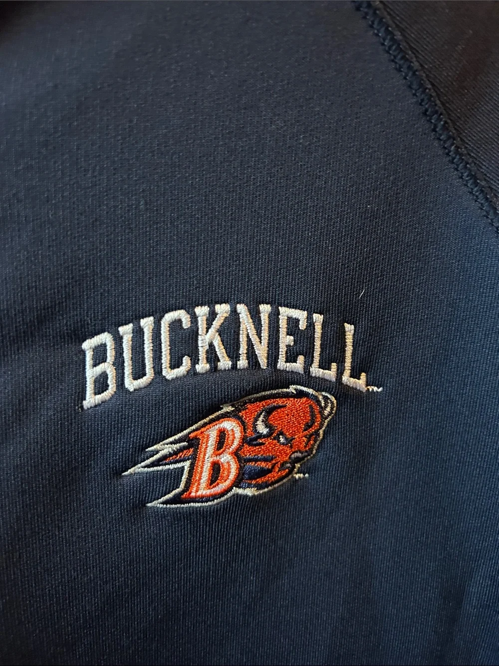 Under Armour Navy Bucknell Quarter-Zip Pullover rare XL